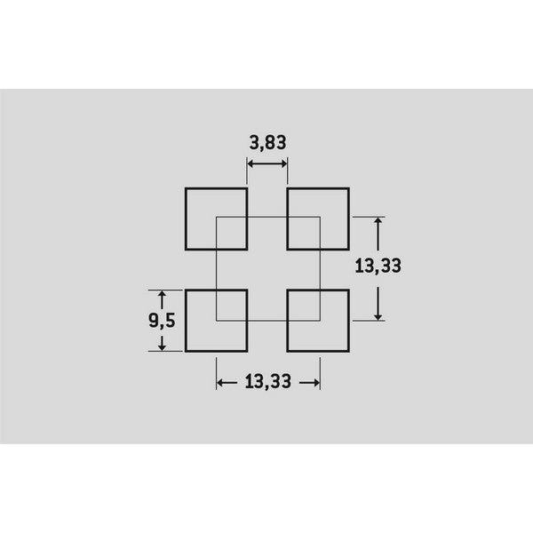Perforeret sendzimir galvaniseret plade 1,5x1250x2500 mm 50,79% luft