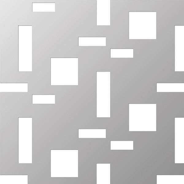 Perforeret aluplade 1x1000x2000 mm infinity