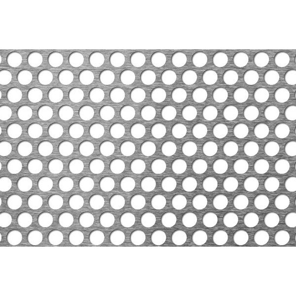 Perforeret alm. stål plade 1,5x1000x2000 mm 56,23% luft