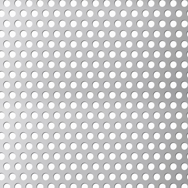 Perforeret Stål plade 1x1000x2000 mm runde huller Ø5 mm