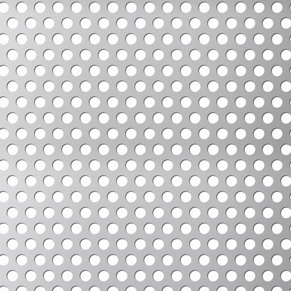 Perforeret Rustfrit stål plade 1x1000x2000 mm runde huller Ø5 mm ...