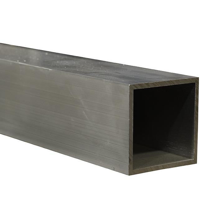 Aluminiumrør kvadratisk, legering 6060/6063 50x50x2,5 mm 6 meter ...