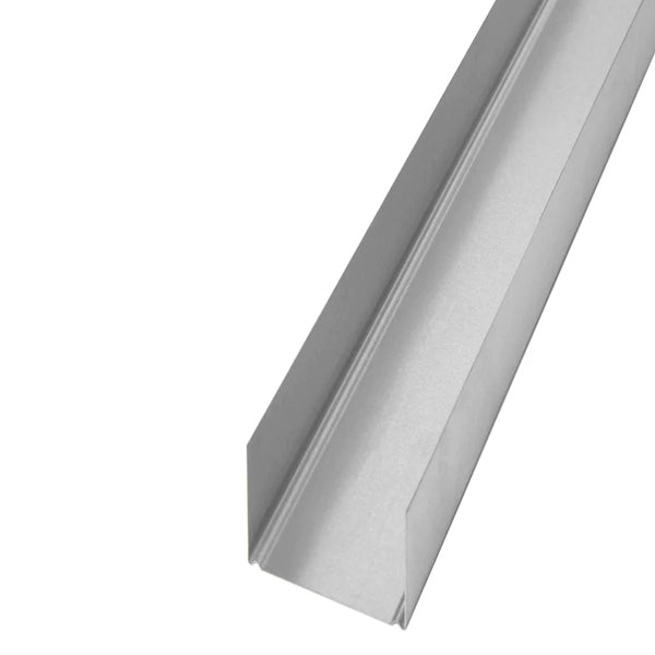 Top/bund skinne U-profil til gips 70 mm - 3 meter