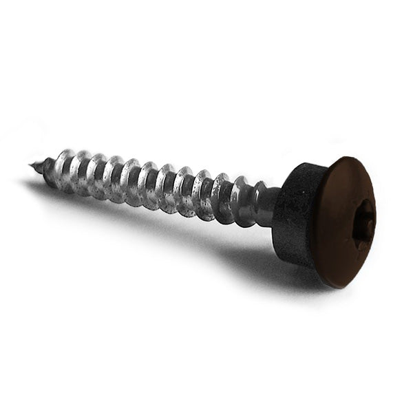 Facadeskrue/overlapskrue corona RAL 8022 RXB t/træ 4,8x35 TX20 EPDMB 250 stk/pakke