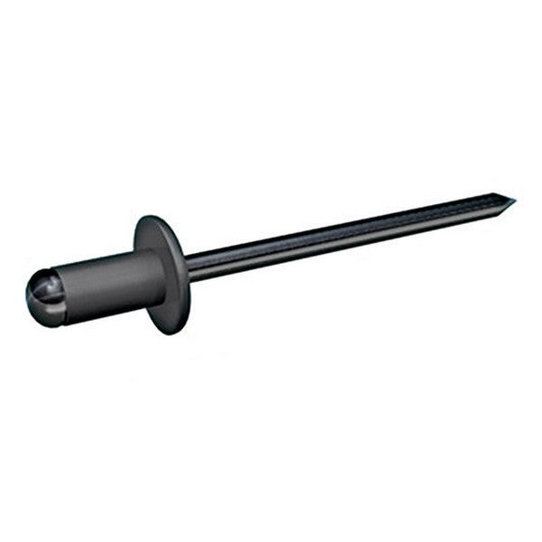 Prefa siding popnitte 4 mm sortgrå 7022 100 stk/pakke