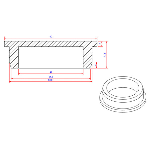 Gummiprop til pullert 2stk