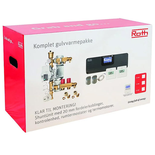 Roth gulvvarmepakke til 3 rum