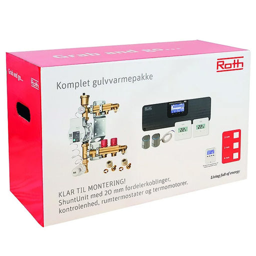 Roth gulvvarmepakke til 4 rum