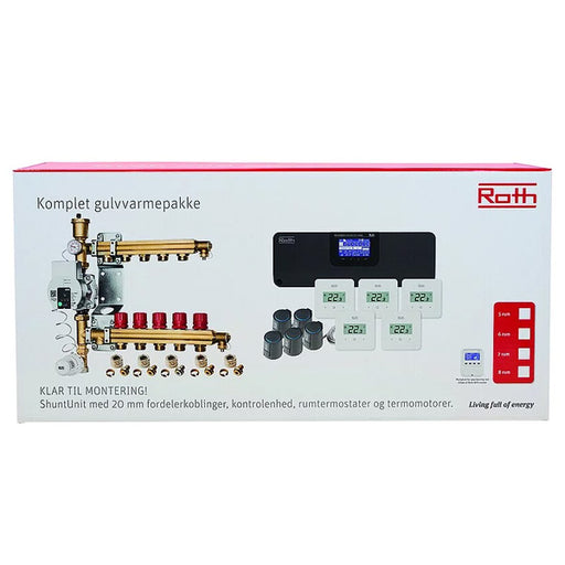 Roth gulvvarmepakke til 5 rum